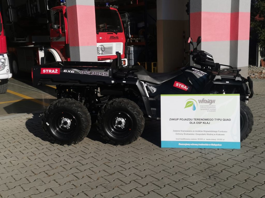Zakup pojazdu terenowego typu Quad dla OSP Kłaj